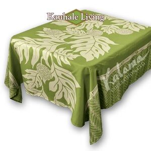 Sage Green Ulu Table Cloth by Kauhale Living